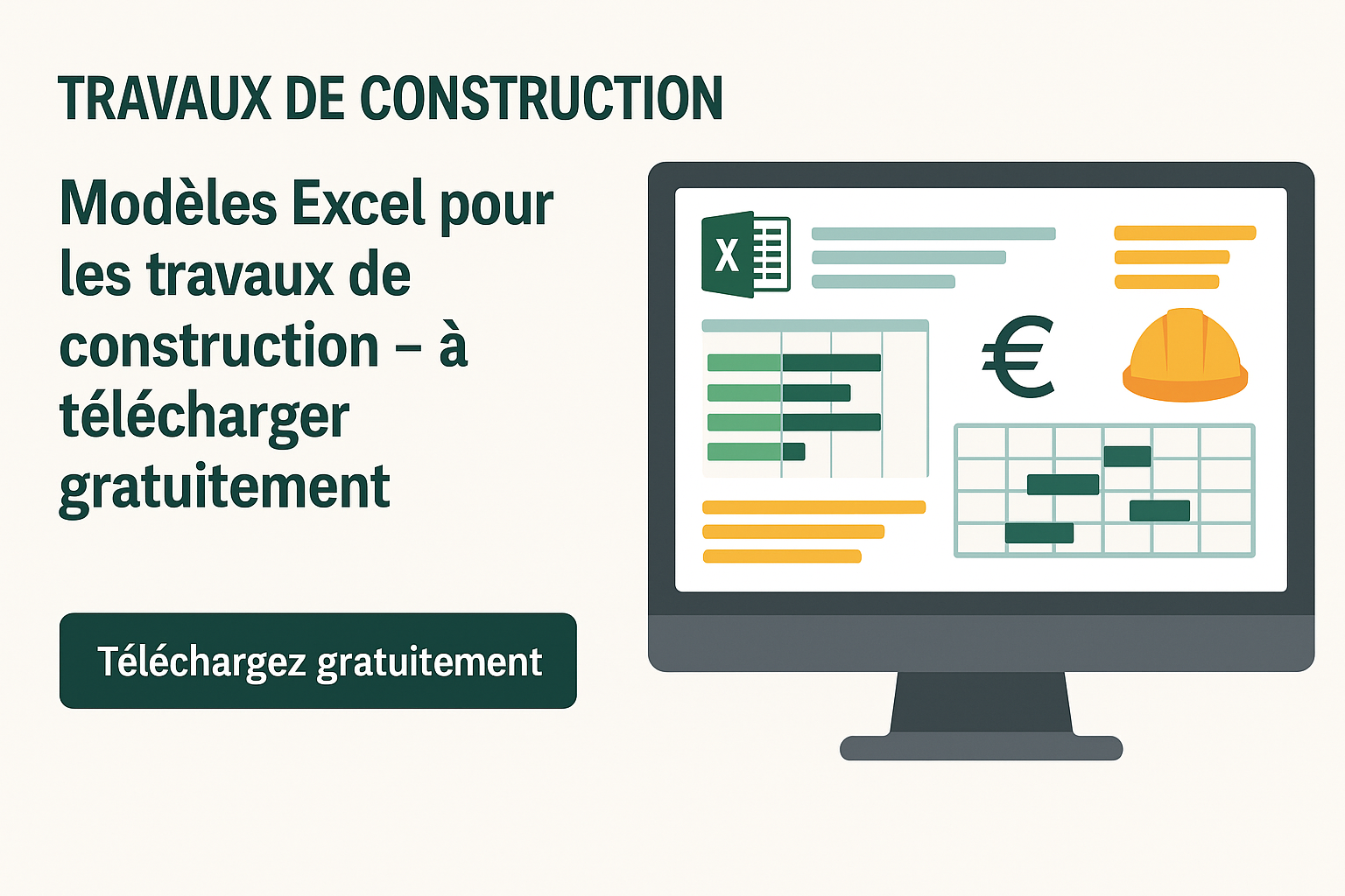 Travaux de construction Modèles Excel pour la construction ...
